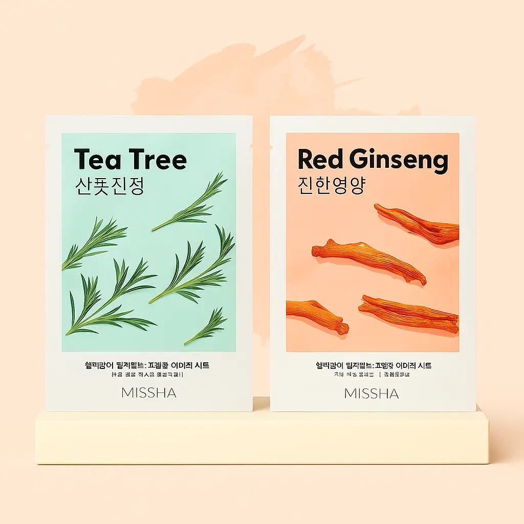 Missha-Airy Fit Sheet Mask-Tea Tree-Red Ginseng.webp