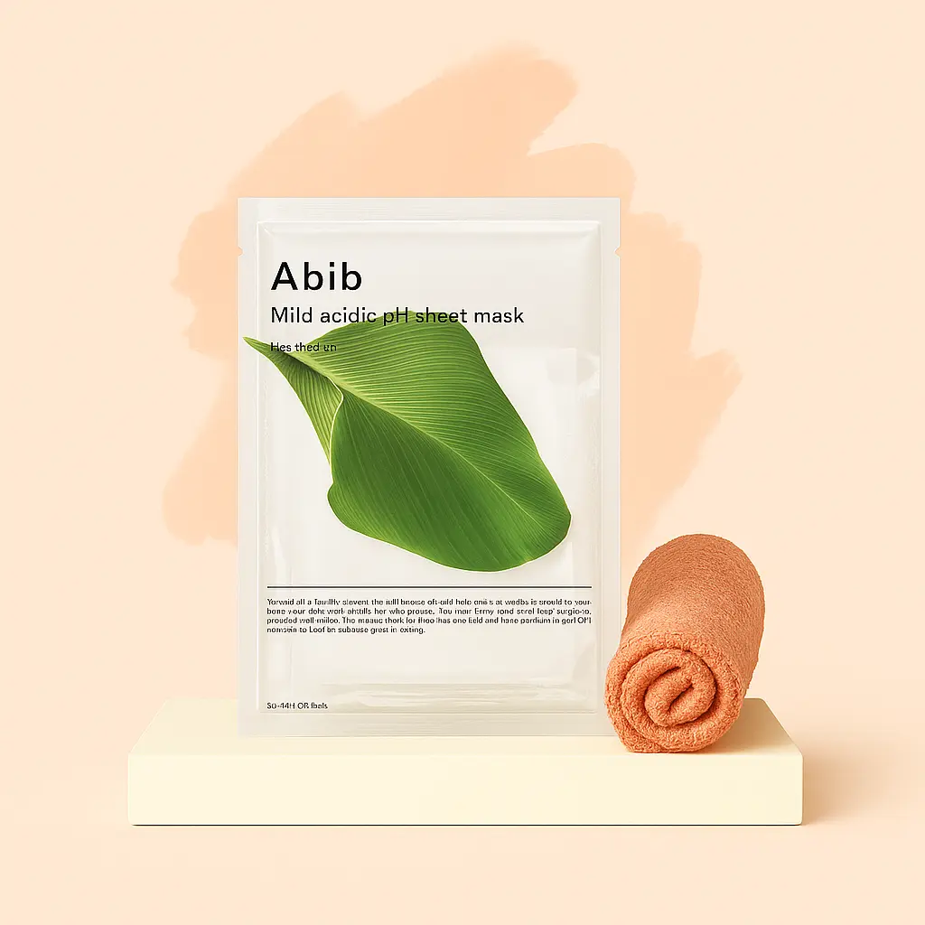 Lindsay set-Abib Mild Acidic pH Sheet Mask Heartleaf-toalla.webp