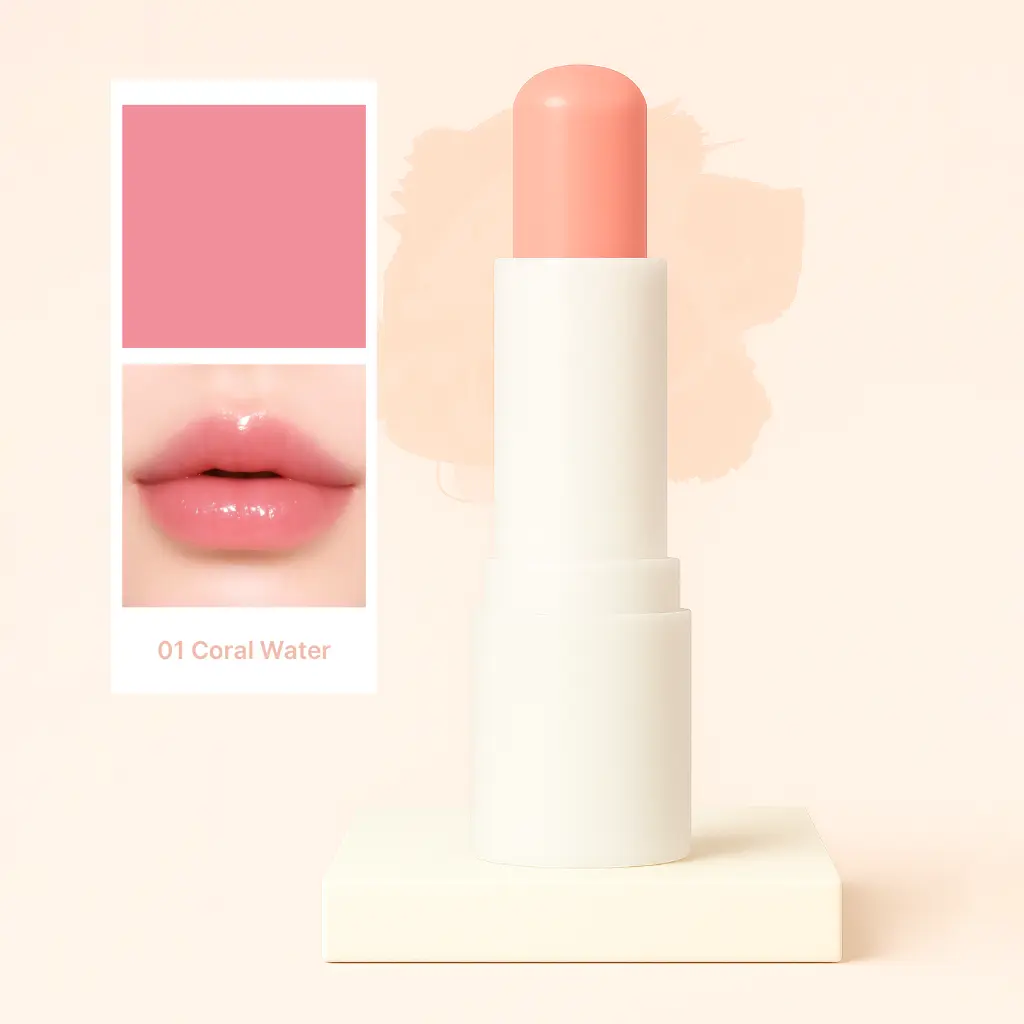 Tocobo-Glow Ritual Lip Balm- 01 Coral Water 3.webp