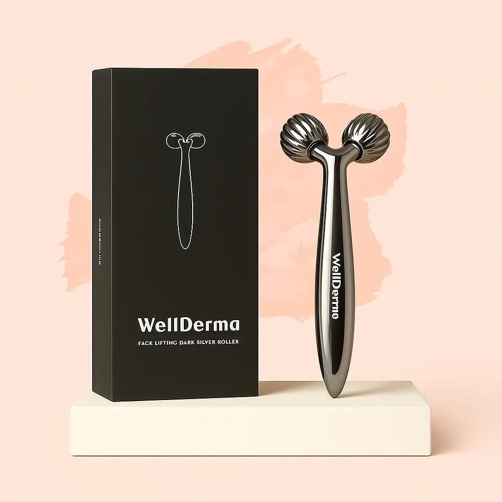 Face Lifting Roller Dark Silver