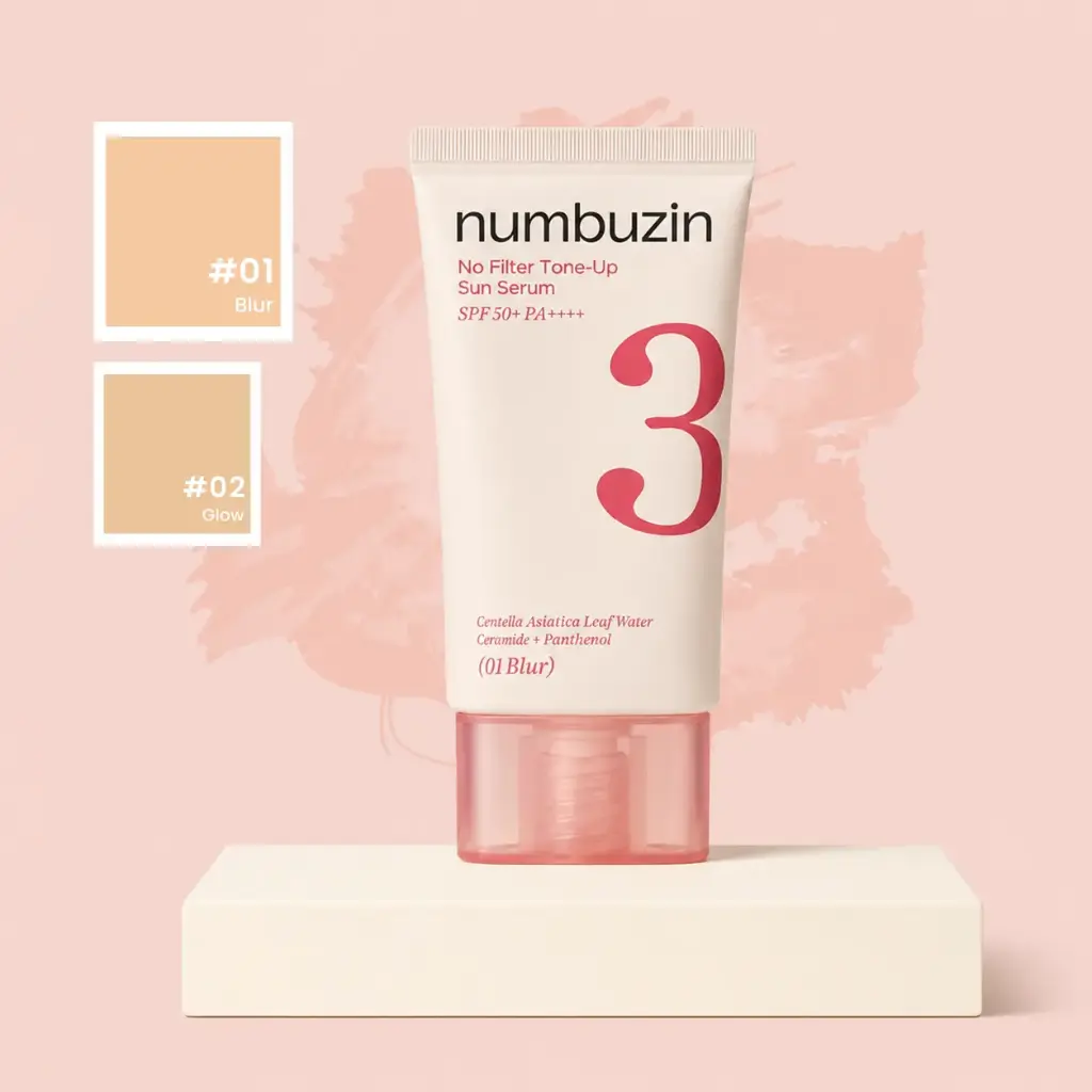 No.3 No Filter Tone-Up Sun Serum