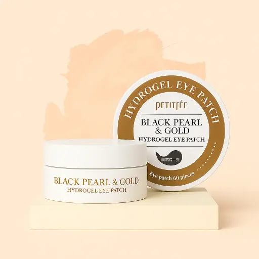 [242] Eye Patch Black Pearl & Gold