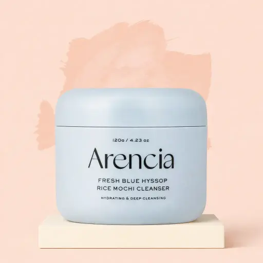 [3008] Fresh Blue Hyssop Rice Mochi Cleanser